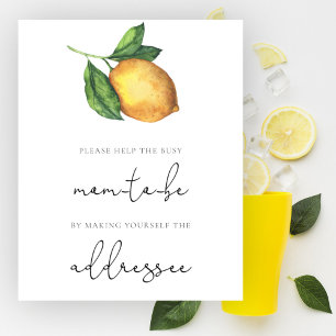 Citrus Help the Busy Mum-to-Be Address an Envelope Poster