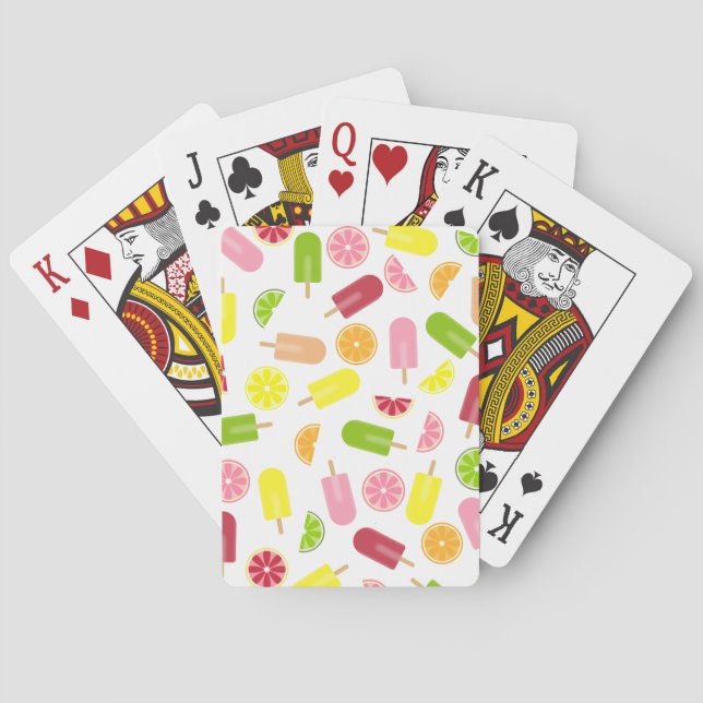 Citrus Ice Pops Playing Cards (Back)