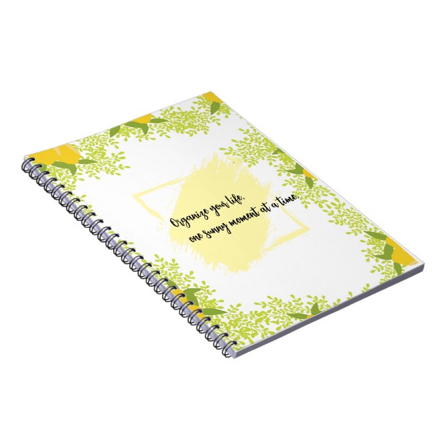 Citrus-Inspired Motivational  Notebook (Right Side)