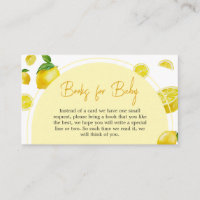 Citrus Lemon Baby Shower Books for Baby