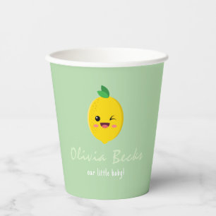 Citrus Lemon Baby Shower Paper Cups