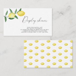 Citrus lemon - Display shower Enclosure Card