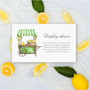 Citrus lemon - Display shower Enclosure Card