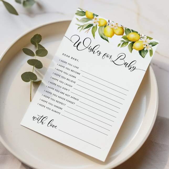 Citrus lemon gender neutral wishes for baby (Creator Uploaded)