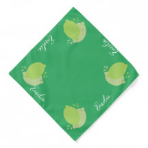 Citrus Lemon Lime Script Name Pet Bandanna
