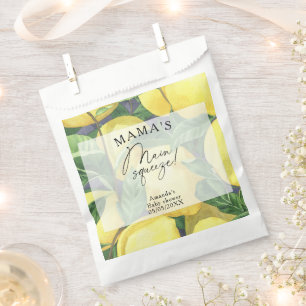 Citrus Lemon - Mama's main squeeze baby shower Favour Bags