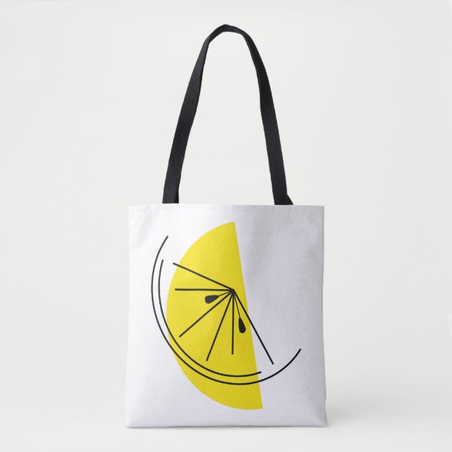 Citrus Lemon multi back all over tote (Front)