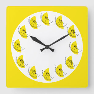 Citrus Lemon Multi clock square