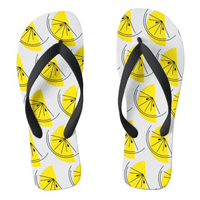Citrus Lemon Multi Flip Flops (Footbed)