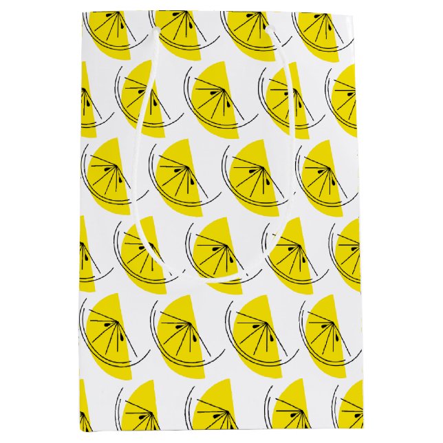 Citrus Lemon Multi gift bag medium (Front)