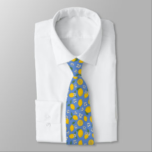 Citrus Lemon Pattern Tie