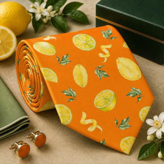 Citrus Lemon pattern Tie (Creator Uploaded)