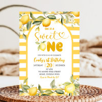Citrus Lemon Theme Sweet One First Birthday