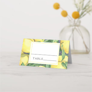 Citrus lemon - wedding place cards