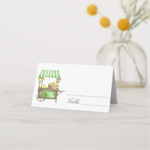 Citrus lemon - wedding place cards