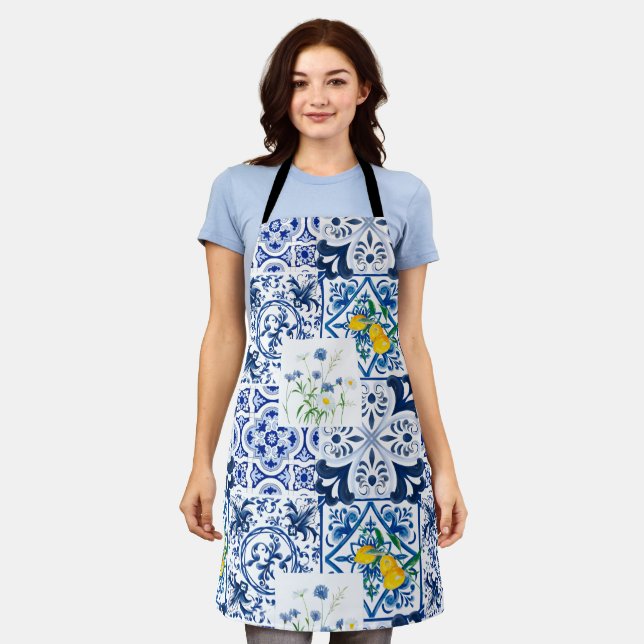 Citrus,lemons,mediterranean     apron (Worn)