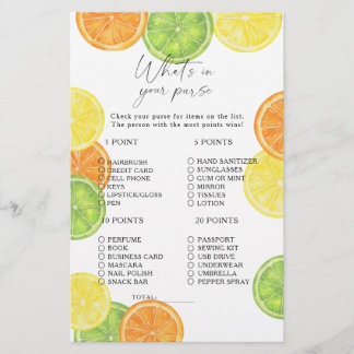 Citrus lemons - What's in your purse game