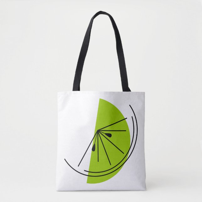Citrus Lime multi back all over tote Bag (Front)