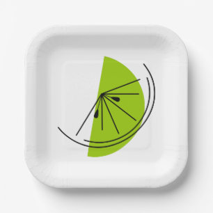 Citrus Lime Paper Plate