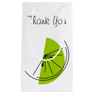 Citrus Lime Thank You gift bag small