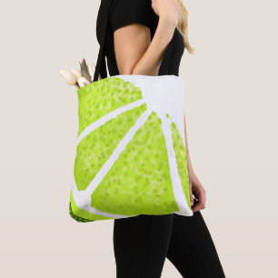 Citrus Lime Wedge Slice Tote Bag