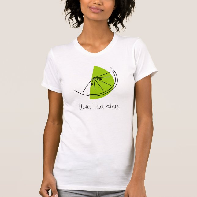 Citrus Lime 'Your Text' Ladies' t-shirt (Front)
