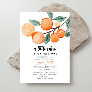Citrus Little Cutie Baby Shower Invitation