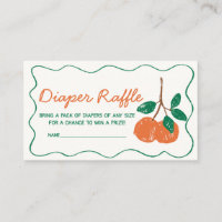 Citrus Little Cutie Modern Baby Diaper Raffle