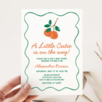 Citrus Little Cutie Modern Baby Shower