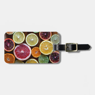 citrus luggage tag