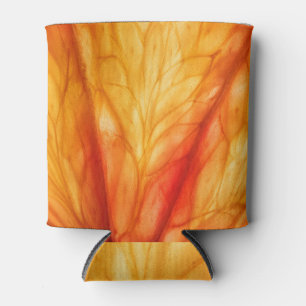 Citrus Macro: Blood Orange Abstract. Can Cooler