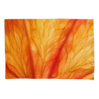 Citrus Macro: Blood Orange Abstract. Pillowcase