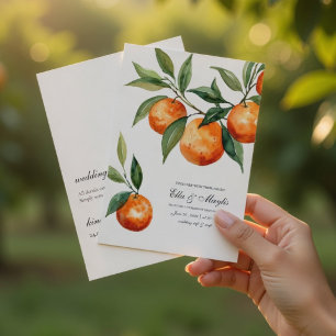 Citrus Mediterranean Orange Invitation