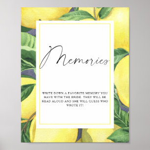 Citrus - memories with the bride poster