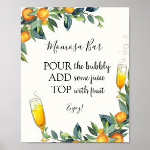 Citrus Momosa Bar Drink Sign