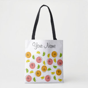 Citrus Multi Name all over tote