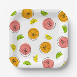 Citrus Multi Paper Plate