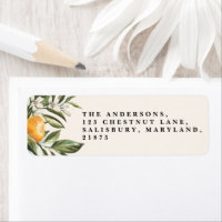 Citrus orange blossom botanical rustic bridal chic