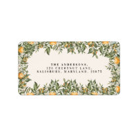 Citrus orange blossom botanical rustic bridal chic