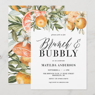 Citrus, orange + blossom brunch & bubbly