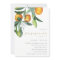 Citrus Orange Botanical Boho Engagement Invite