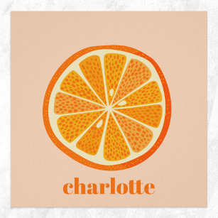 Citrus Orange Fun Personalised Poster