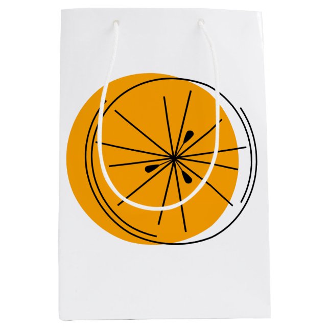 Citrus Orange gift bag medium (Front)