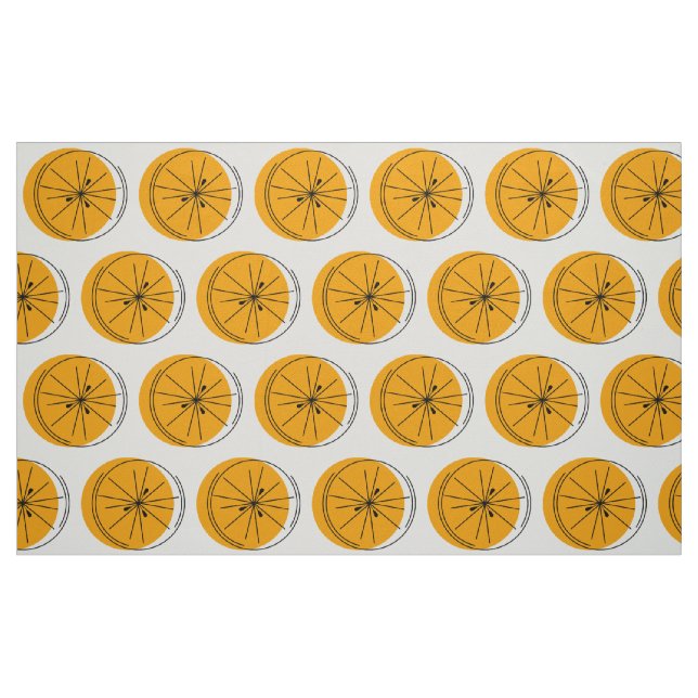 Citrus Orange large print fabric (Fat Quarter)