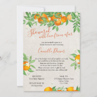 Citrus Orange Love from Afar Bridal Shower by Mail