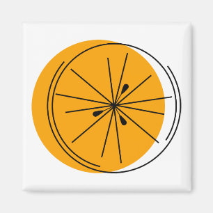 Citrus Orange magnet square