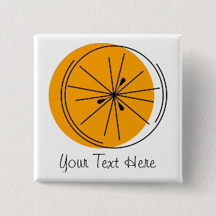 Citrus Orange Text button