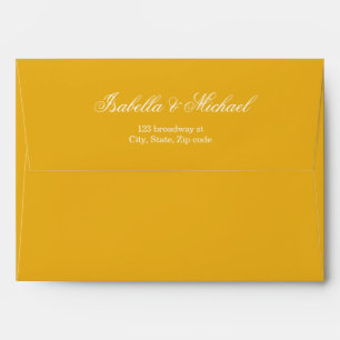 Citrus Orange Wedding Envelope