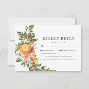 Citrus Orchard   Boho Greenery RSVP w/Meal Card