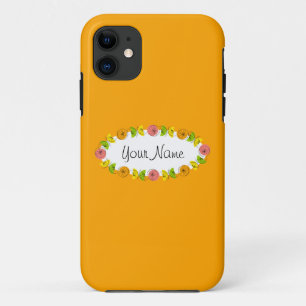 Citrus Oval Orange Name iPhone case